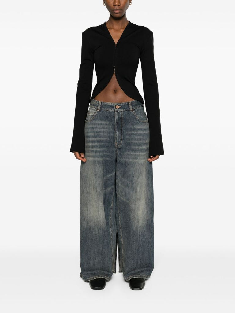 Blue Apron Denim Skirt
