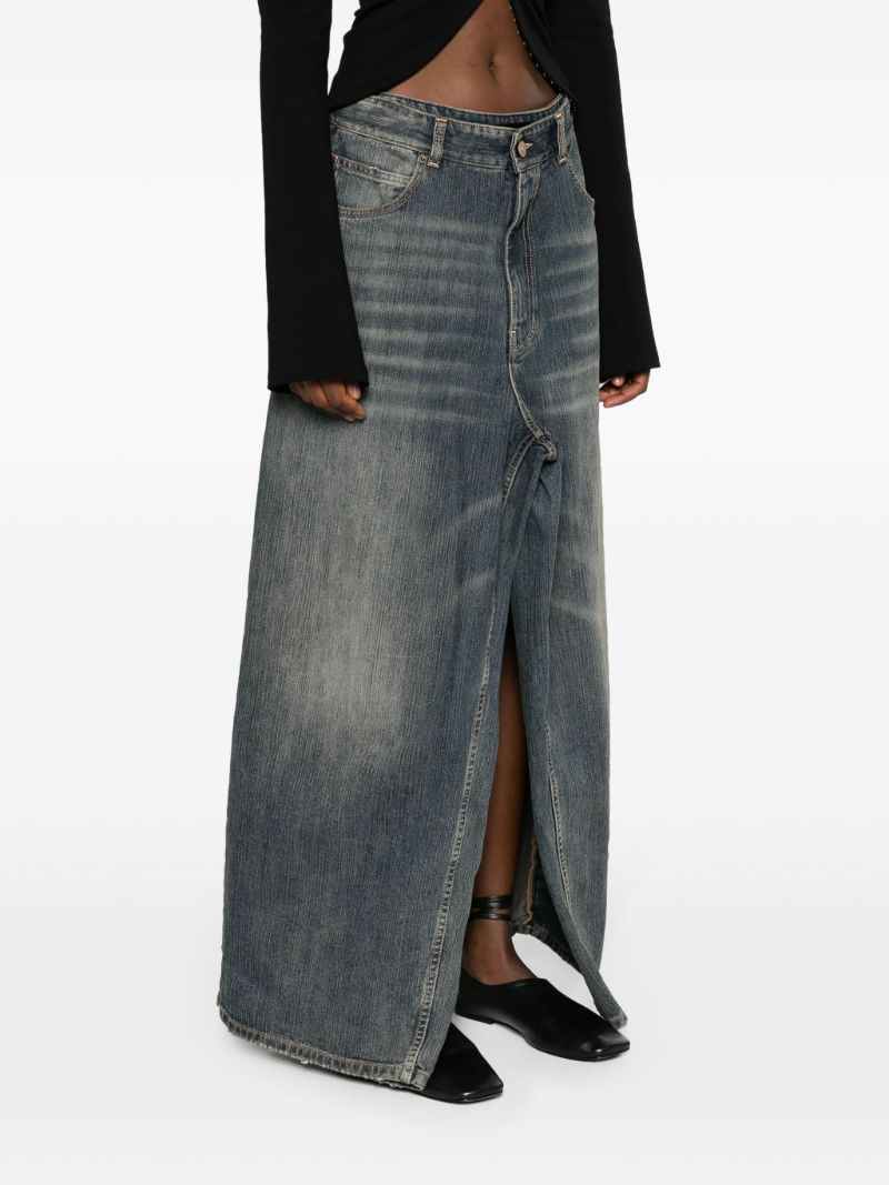 Blue Apron Denim Skirt