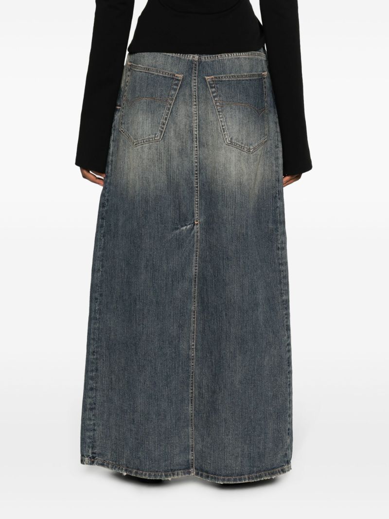 Blue Apron Denim Skirt