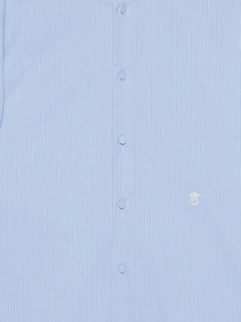 Blue Striped Cotton Shirt