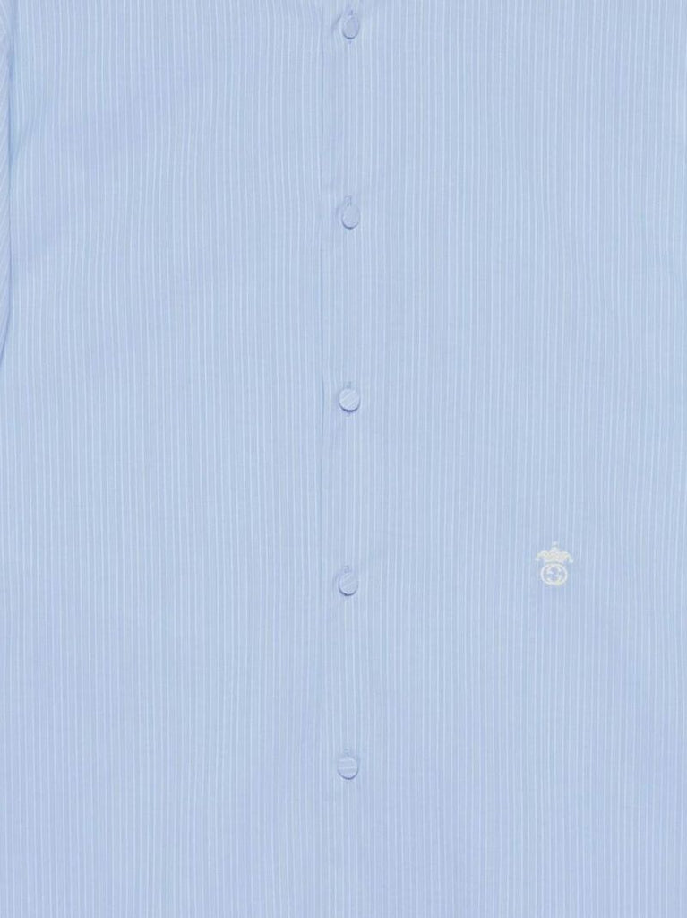 Blue Striped Cotton Shirt