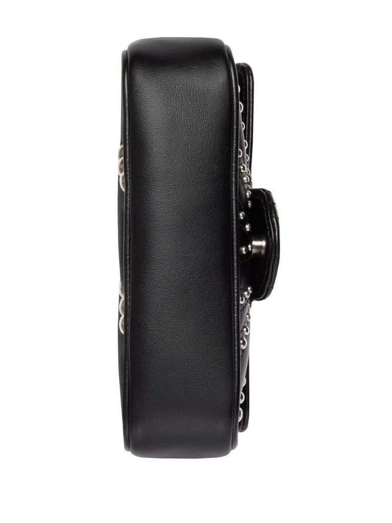 Black Gg Marmont Super Mini Leather Shoulder Bag