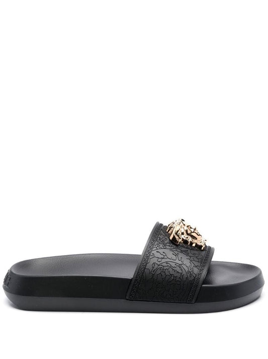 Black Palazzo Medusa Plaque Slides