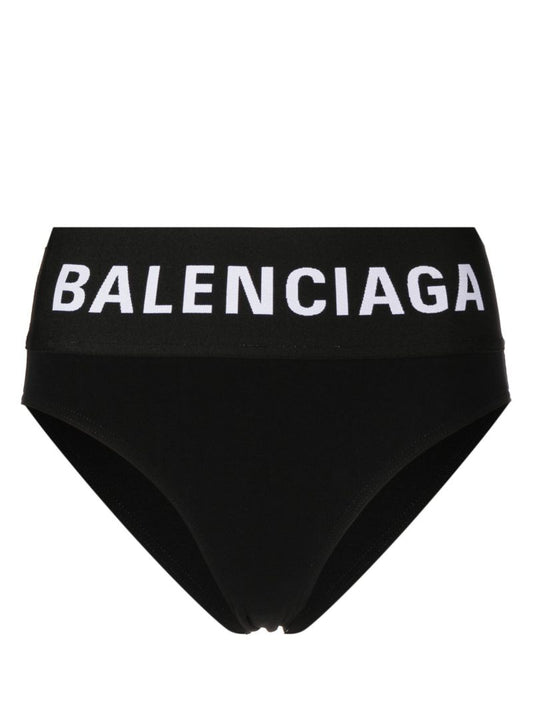 Black High-waisted Briefs