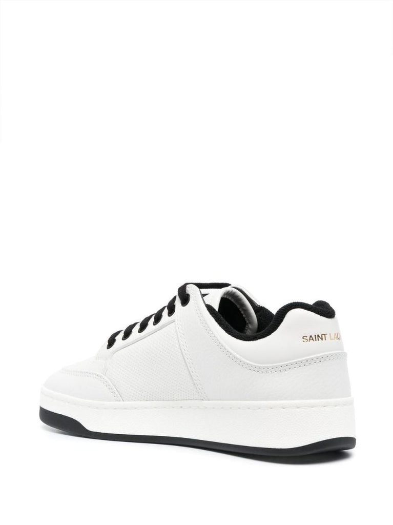 White Sl/61 Low Top Leather Sneakers