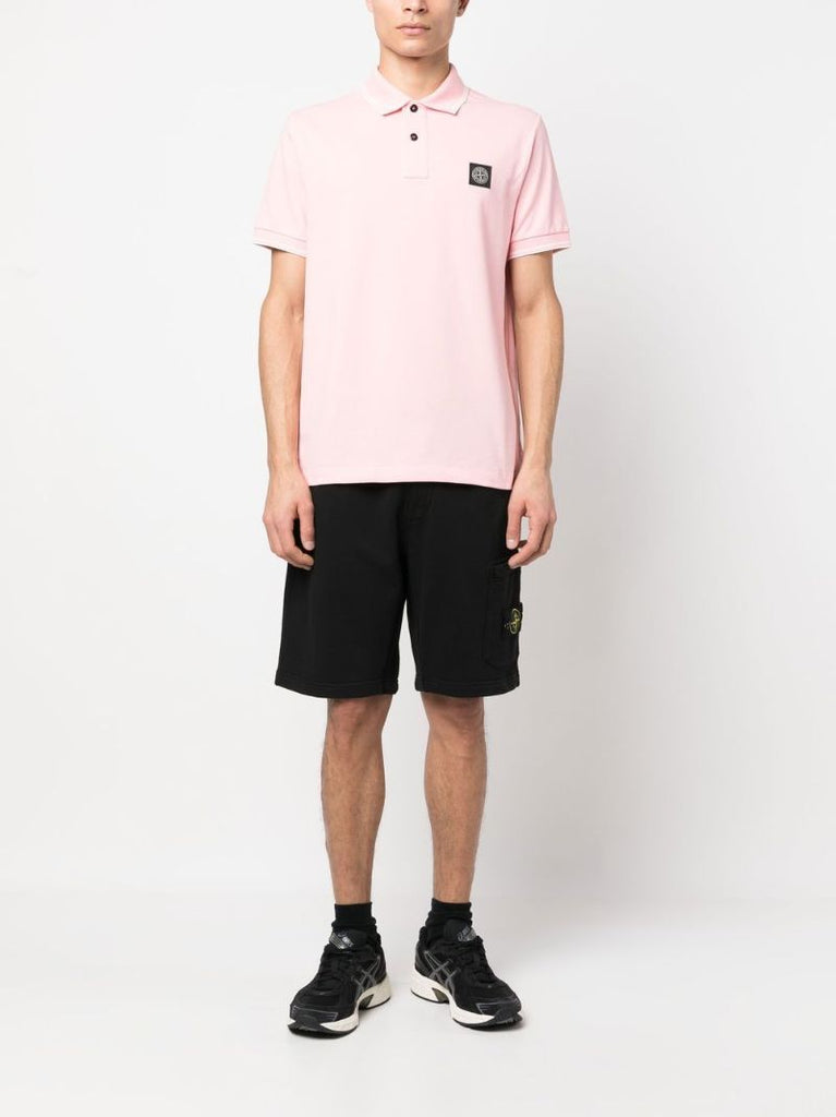 Pink Compass Patch Polo Shirt