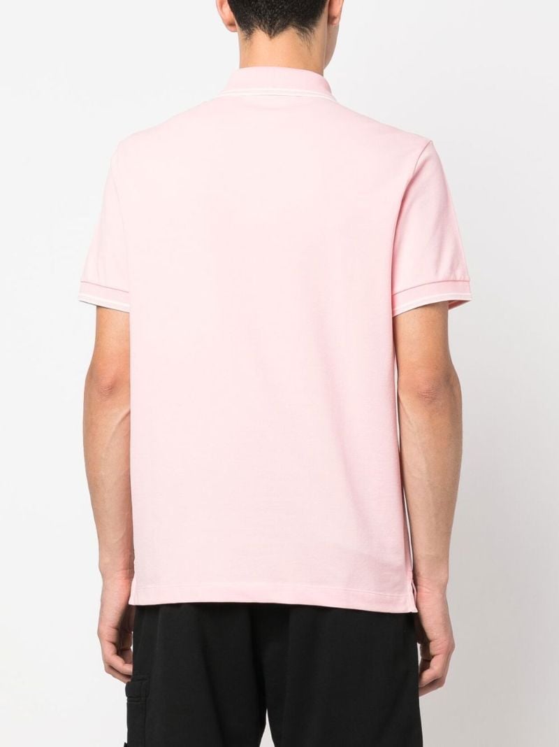 Pink Compass Patch Polo Shirt