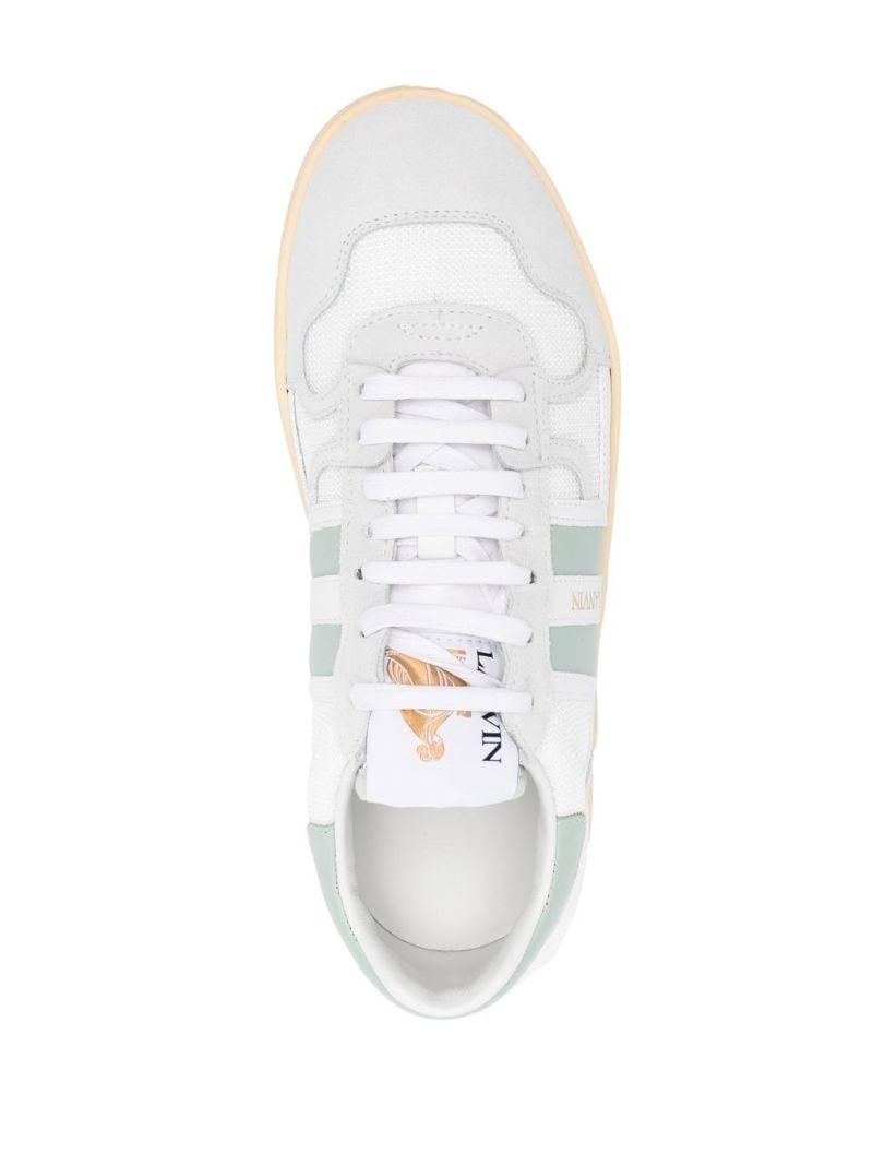 White Clay Low Top Leather Sneakers