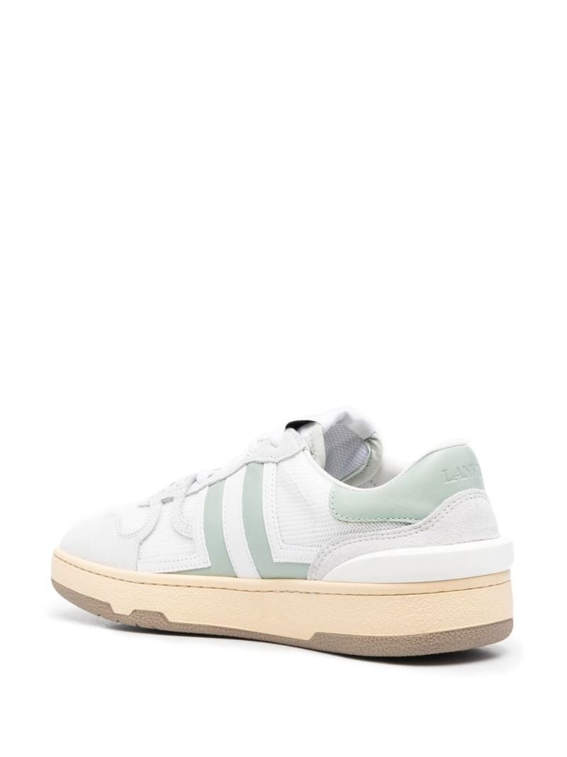 White Clay Low Top Leather Sneakers