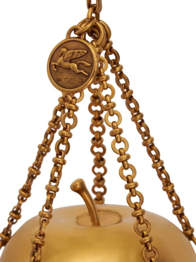 Gold-tone Chain Apple Motif Mini Bag