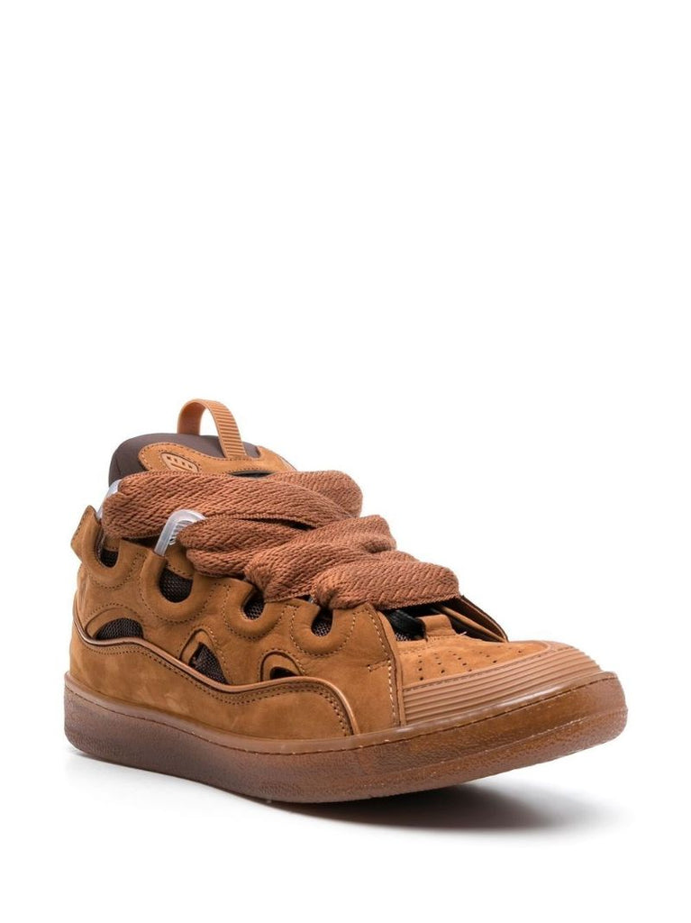 Brown Curb Low-top Sneakers