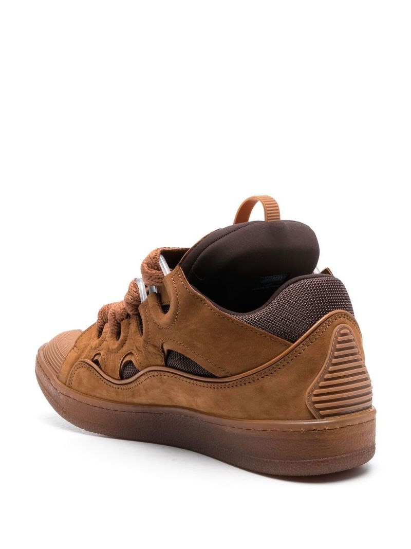 Brown Curb Low-top Sneakers