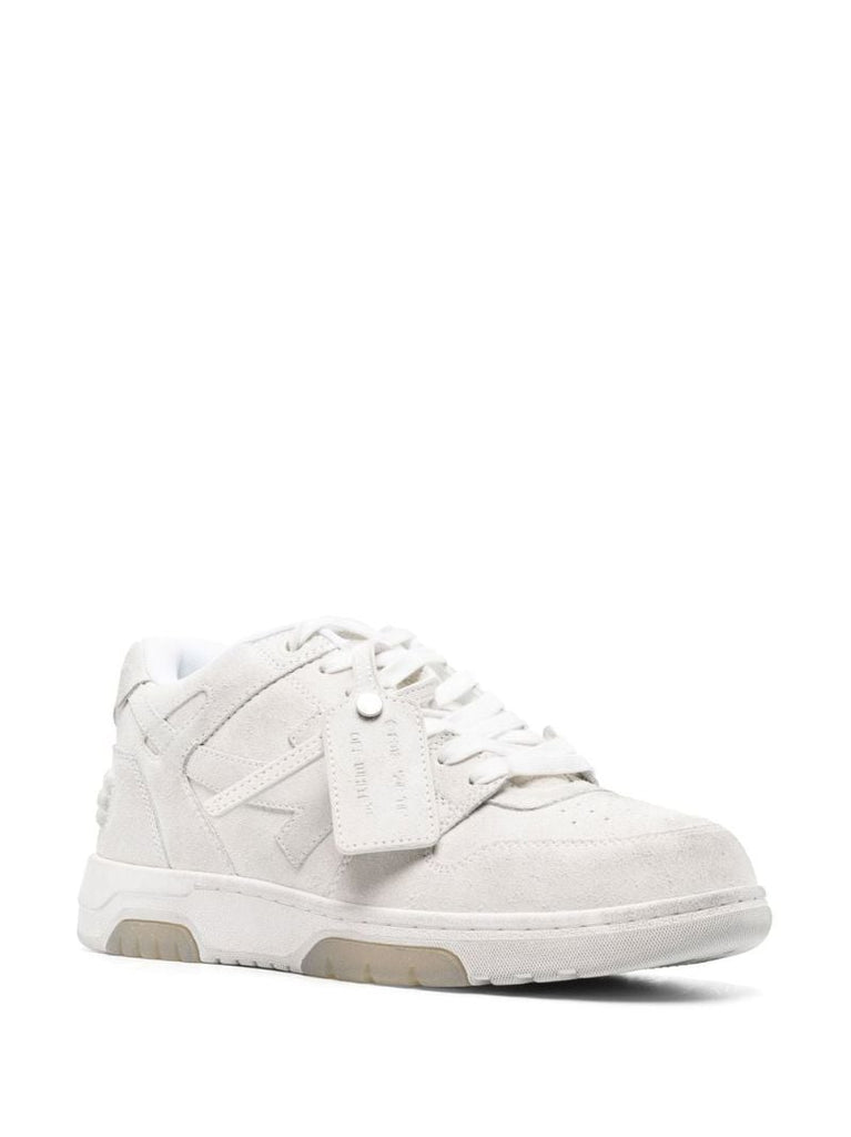 White Out of Office Suede Sneakers