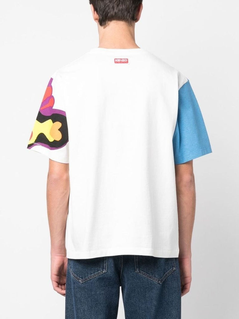 White Graphic-print Short Sleeve T-shirt