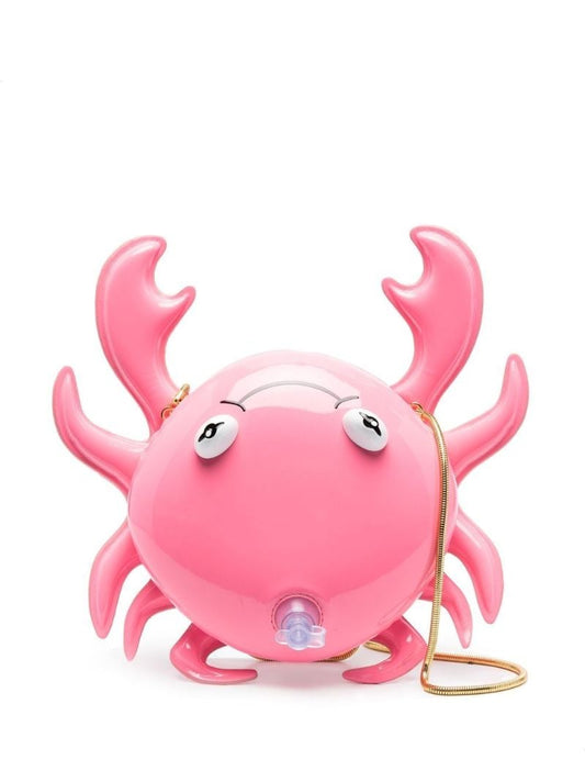 Pink Inflatable Crab Cross Body Bag