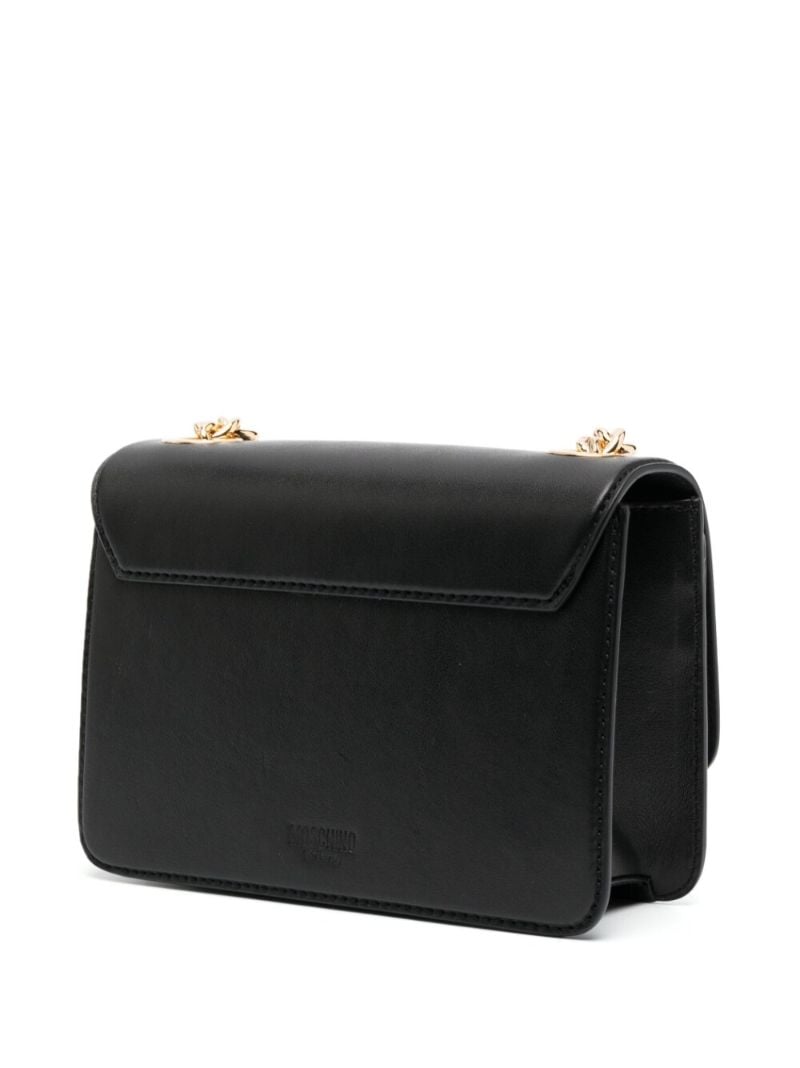 Black Inflatable-heart Embellished Shoulder Bag