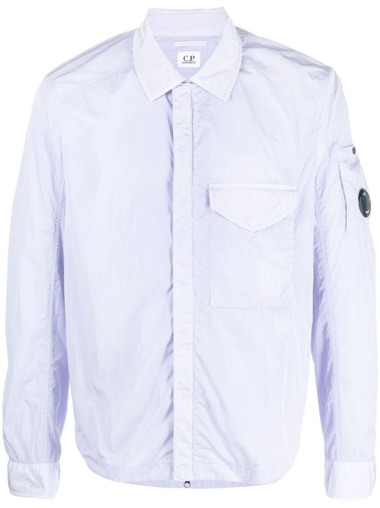 Blue Lens Detail Shirt Jacket