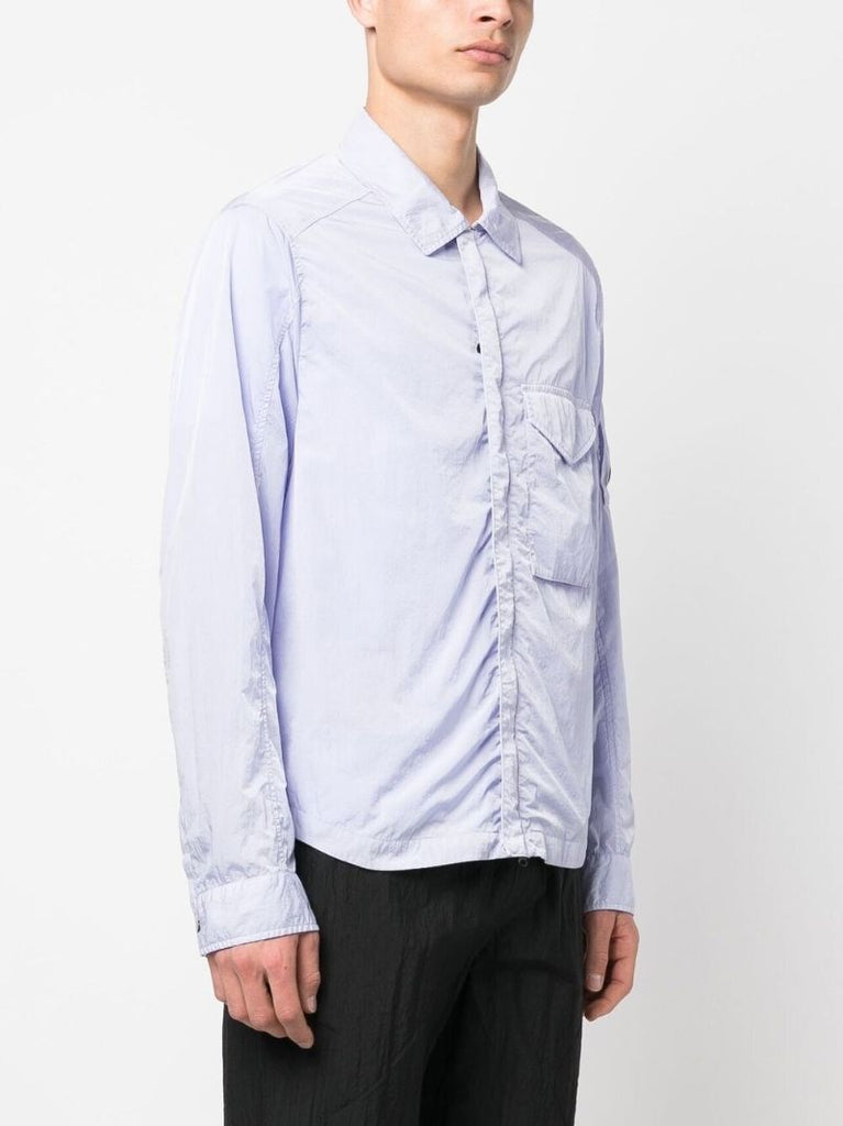 Blue Lens Detail Shirt Jacket