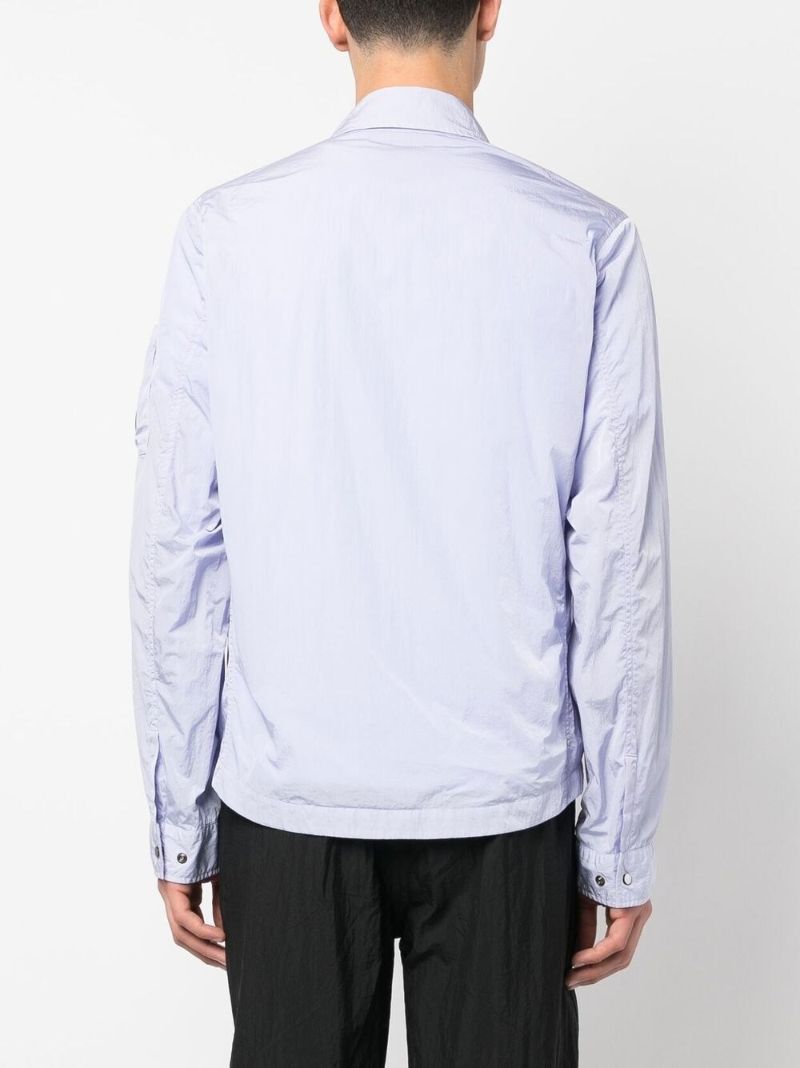 Blue Lens Detail Shirt Jacket
