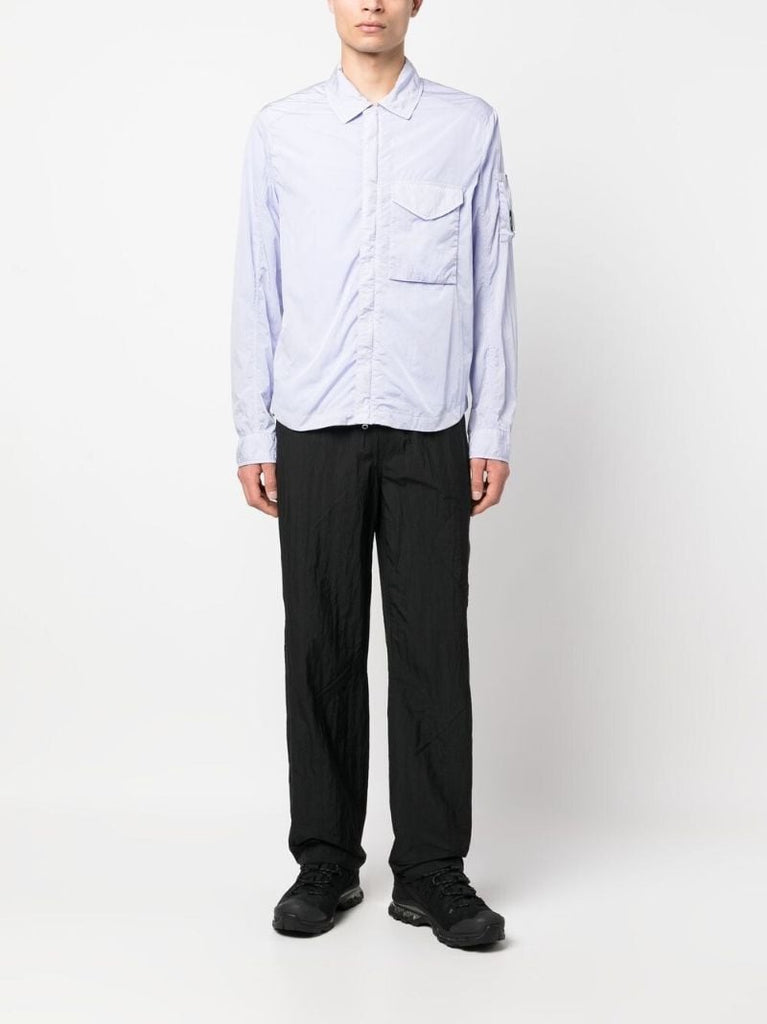 Blue Lens Detail Shirt Jacket