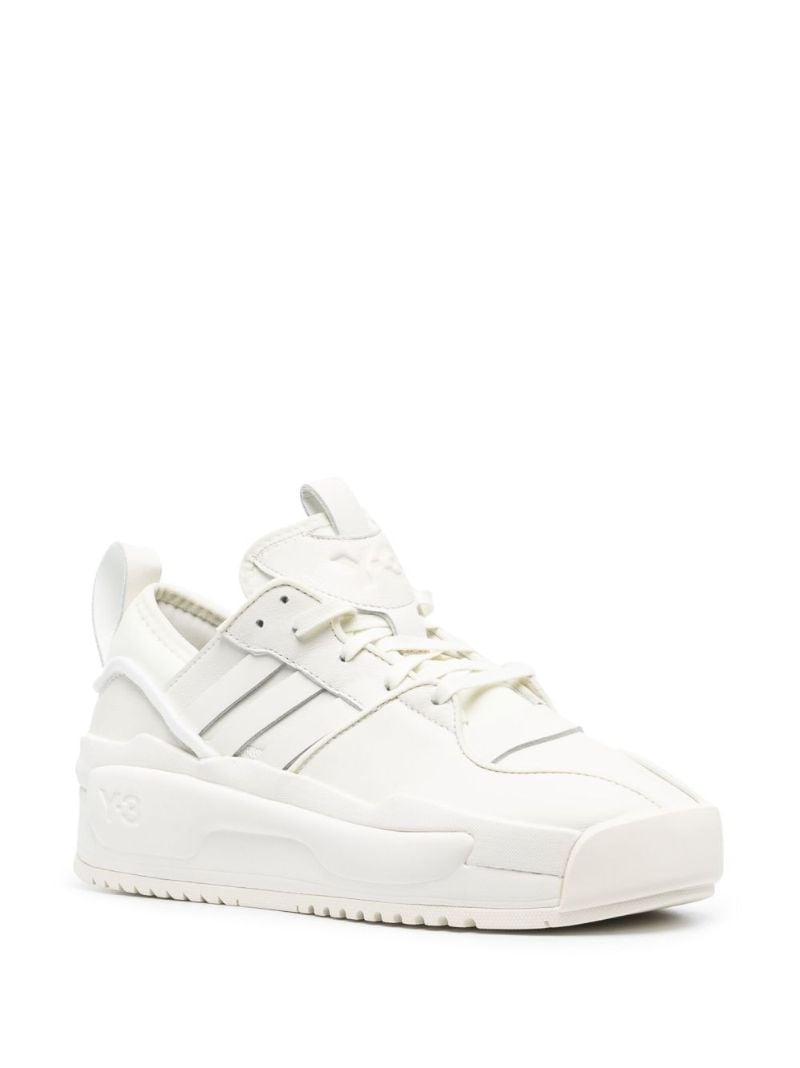 Neutral Rivalry Leather Sneakers