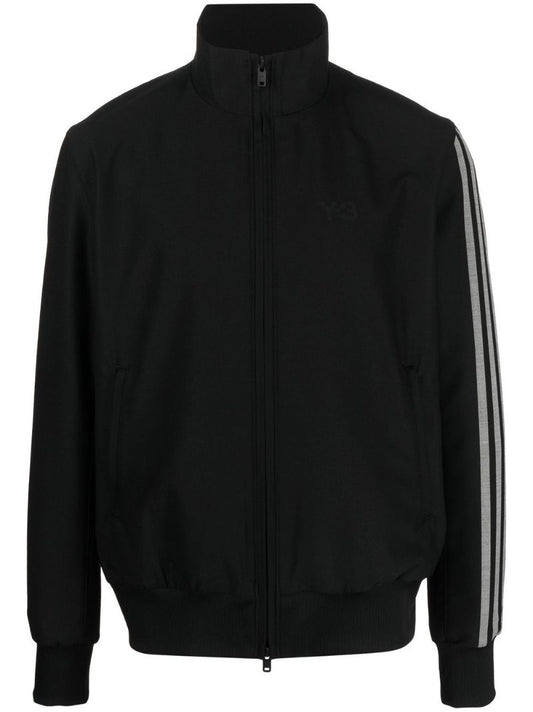 Black 3-stripes Refined Wool Jacket