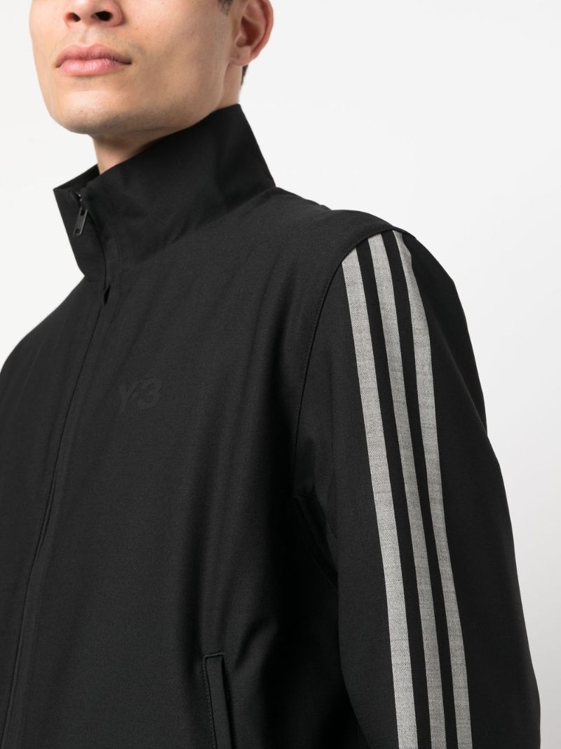 Black 3-stripes Refined Wool Jacket