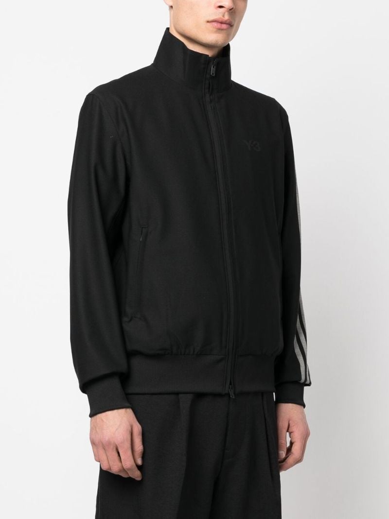 Black 3-stripes Refined Wool Jacket