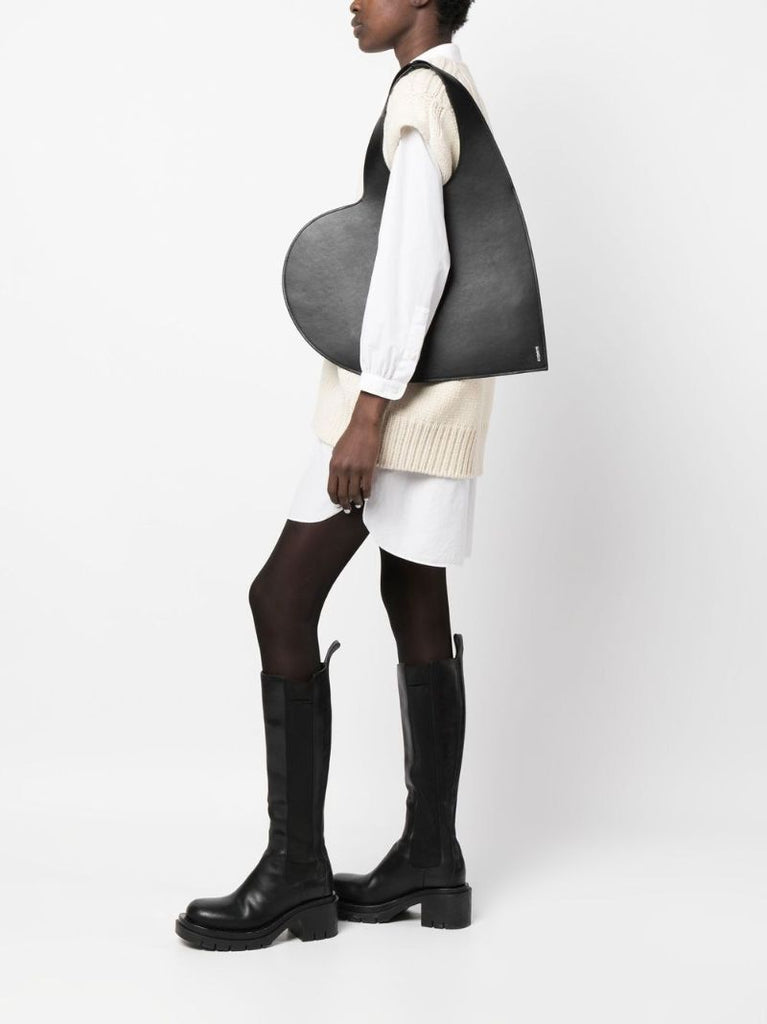 Black Heart Tote Bag