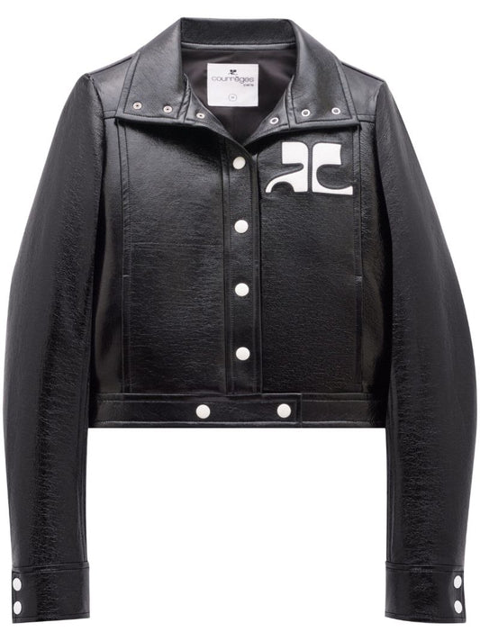 Black Iconic Vinyl Jacket