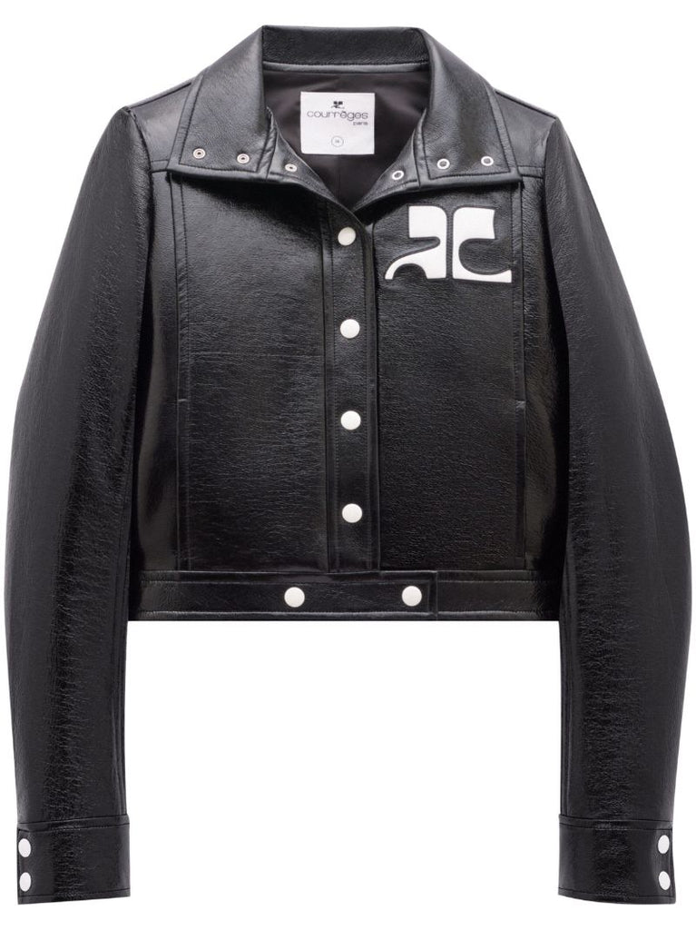 Black Iconic Vinyl Jacket