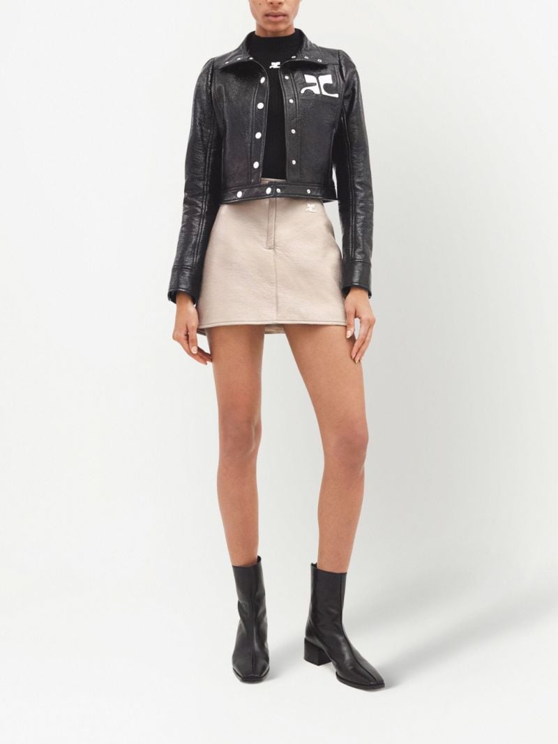 Black Iconic Vinyl Jacket