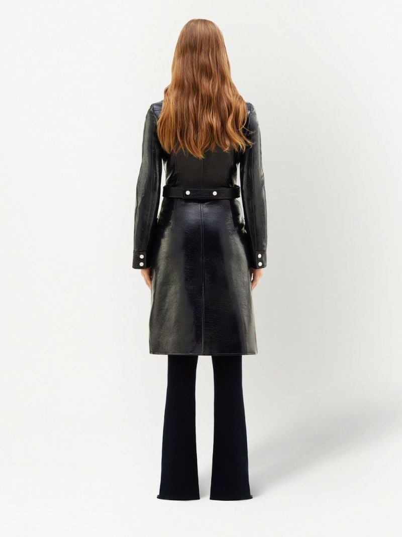 Black Reedition Vinyl Trench Coat