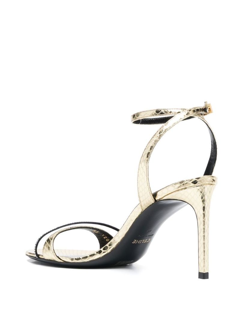 Gold Soir 85 Leather Sandals