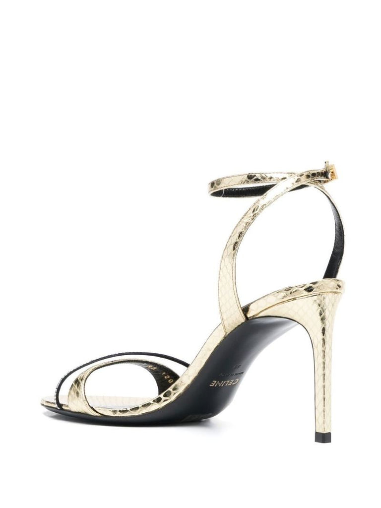 Gold Soir 85 Leather Sandals
