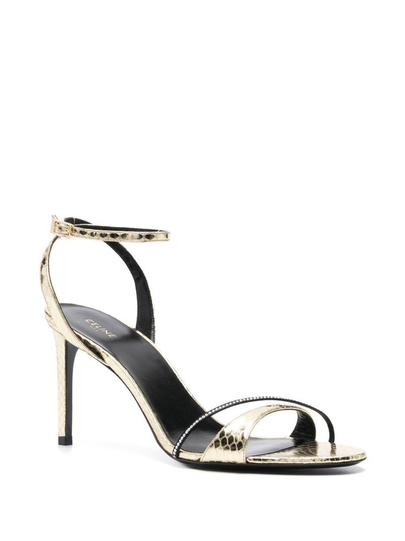Gold Soir 85 Leather Sandals