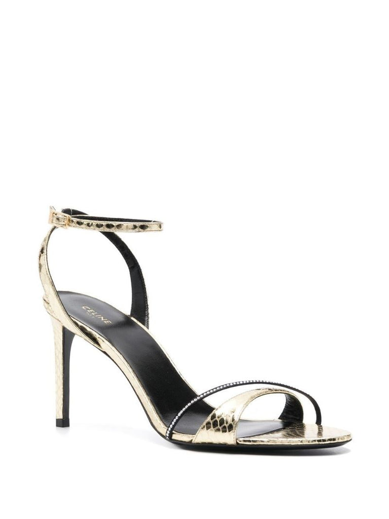 Gold Soir 85 Leather Sandals