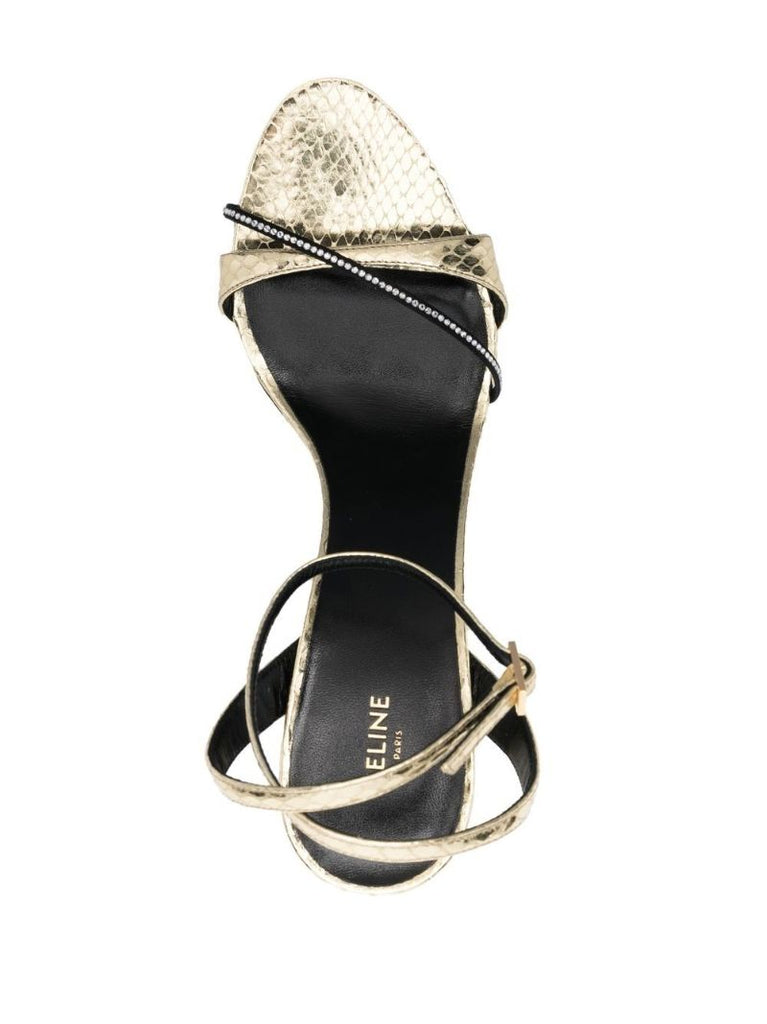Gold Soir 85 Leather Sandals