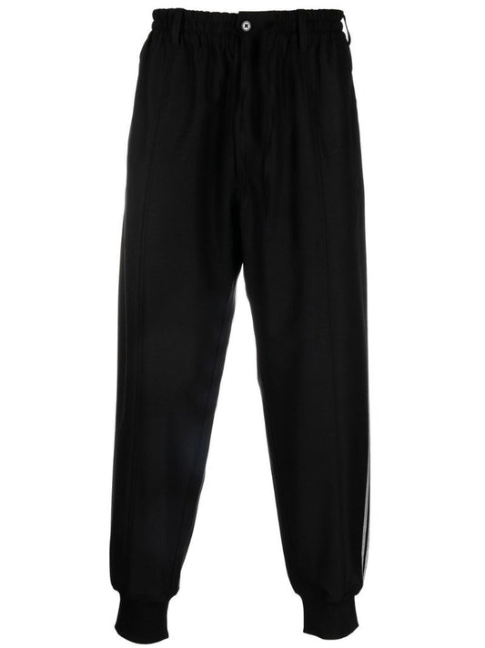 Black 3-stripes Refined Cuffed Track Pants