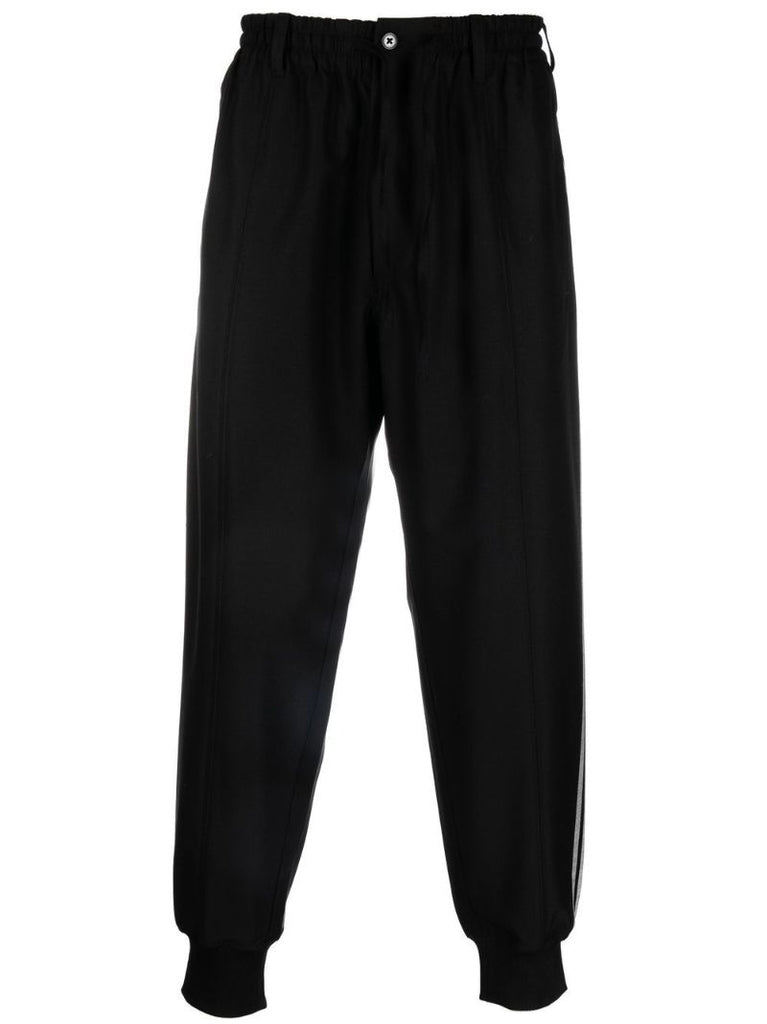Black 3-stripes Refined Cuffed Track Pants
