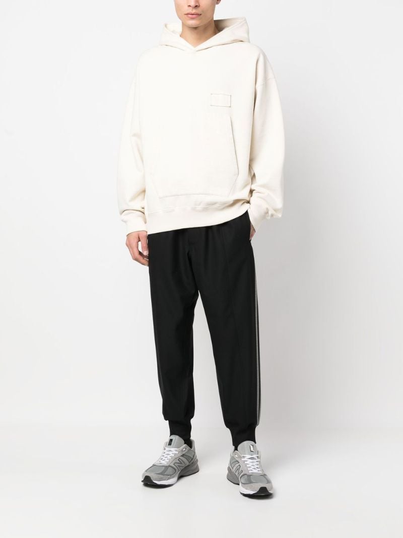 Black 3-stripes Refined Cuffed Track Pants
