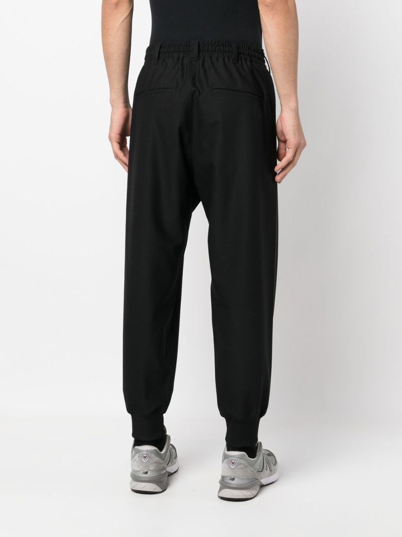 Black 3-stripes Refined Cuffed Track Pants