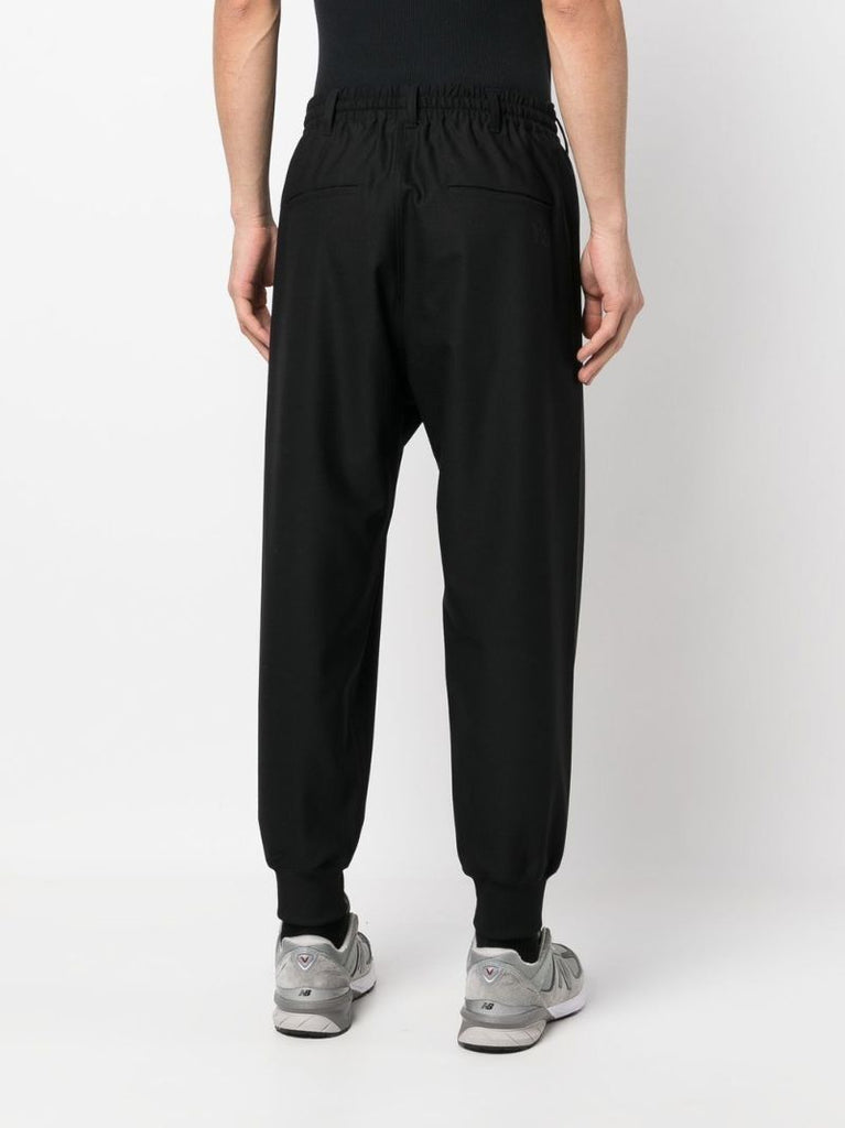 Black 3-stripes Refined Cuffed Track Pants