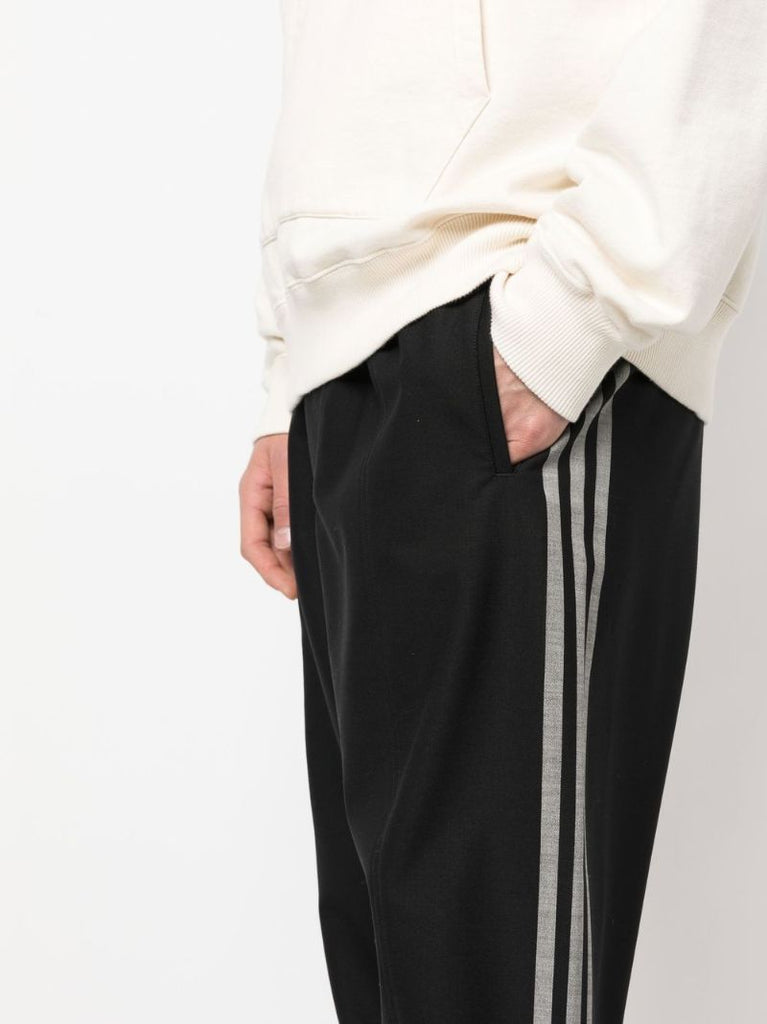 Black 3-stripes Refined Cuffed Track Pants