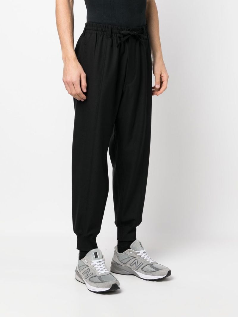 Black 3-stripes Refined Cuffed Track Pants