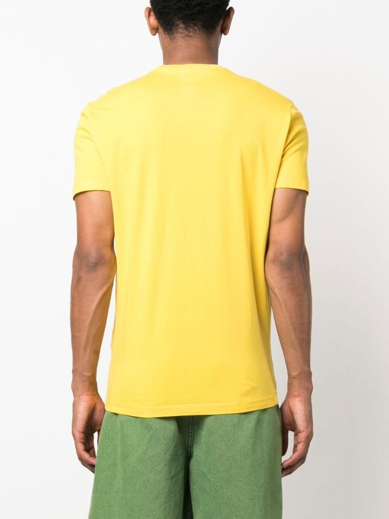 Yellow Logo-print Short-sleeve T-shirt