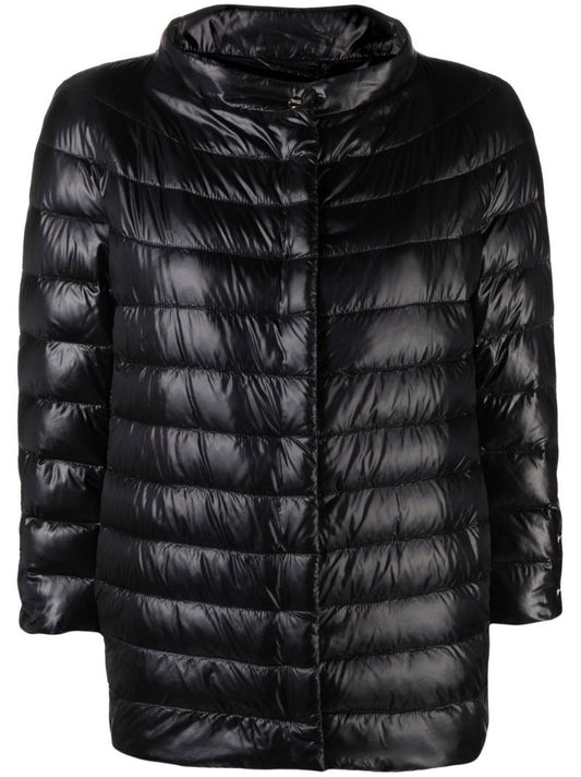 Black Cape Puffer Jacket