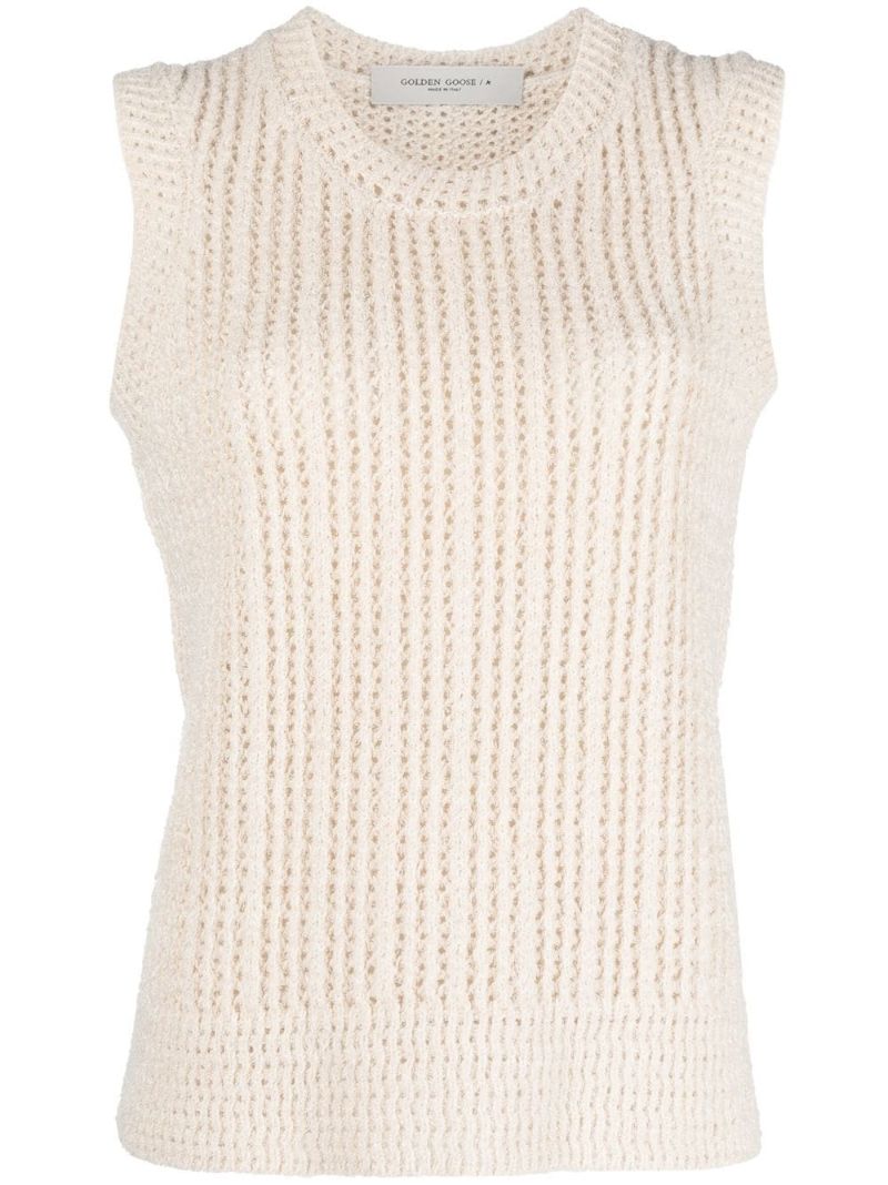 Neutral Chunky Knit Vest