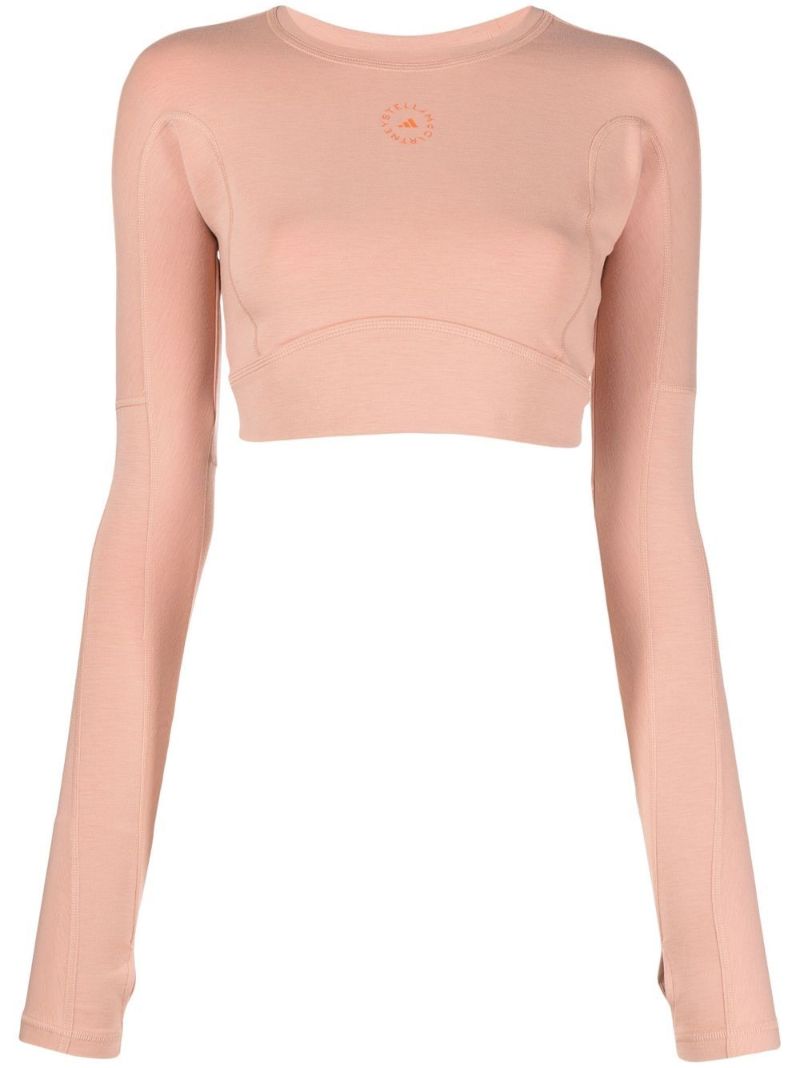 Neutral Truestrength Logo Crop Top