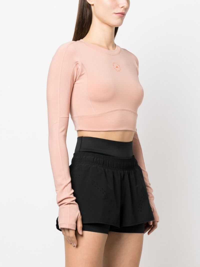 Neutral Truestrength Logo Crop Top